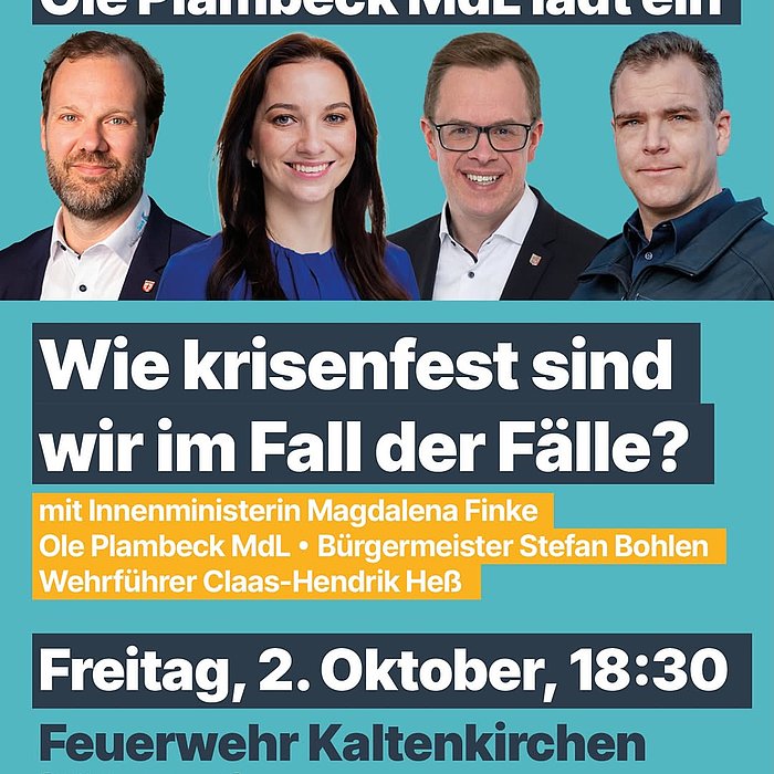 🚨🚒👨‍🚒Wie krisenfest sind wir im Fall der Fälle? Stromausfall, Extremwetter, Cyberangriffe, Sabotage oder sogar ein m...